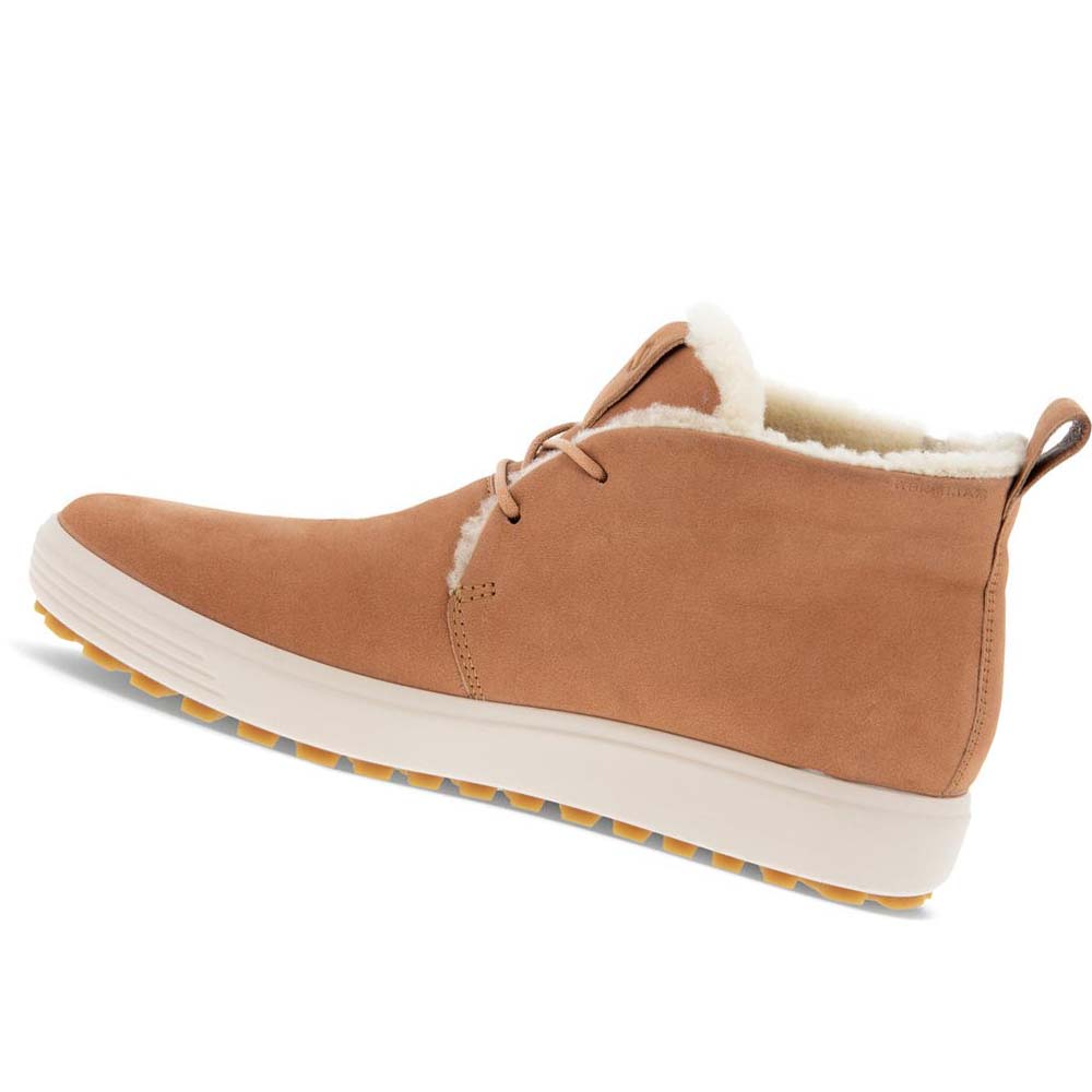 Női Ecco Soft 7 Tred Shearling Ankle Csizma Barna | HU 44XYU